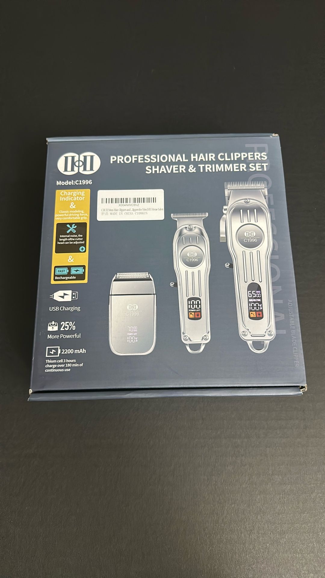 Professional Hair Clippers, Shaver, & Trimmer Set CIICII