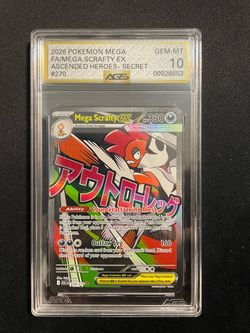 Pokemon Mega Scrafty #270 AGS 10 (Ascended Heroes)