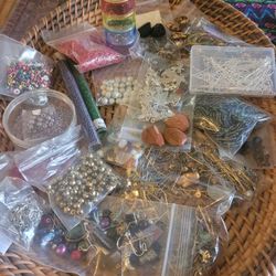 Beads, Findings, Charms, Pearl's, Glass, and Misc Beads.