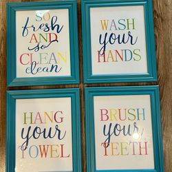 Kids Bathroom Wall Art