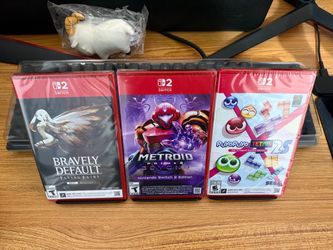 NEW SEALED Bravely Default Flying Fairy HD Remaster + Metroid 4 Prime Beyond + Puyo Tetris 2S