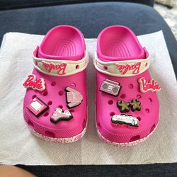 New Barbie crocs Size 7