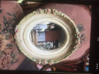 Antique oval mirror 12 by 18