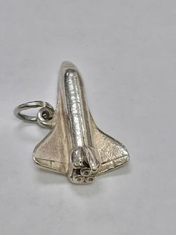 Retired James Avery Sterling Silver 3D NASA Space Shuttle Charm