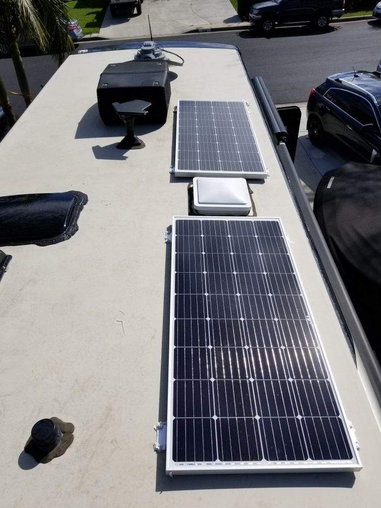 RV MOTORHOME SOLAR PANEL SYSTEM KIT INSTALLED (CERTIFIED TECHNICIAN)