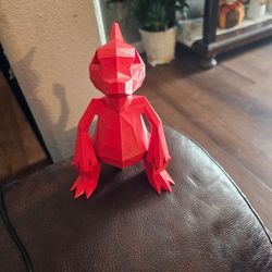 3D Printed Low-Poly Charmander Figure