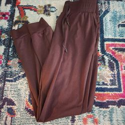 2 Pairs Of Balance Athletica Joggers Size M Brown And Maroon