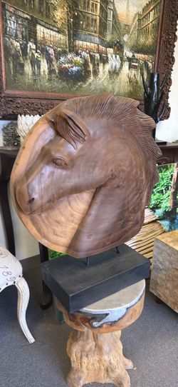 Teak Horse figurine