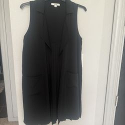 Women’s Black Long Vest Size S/M