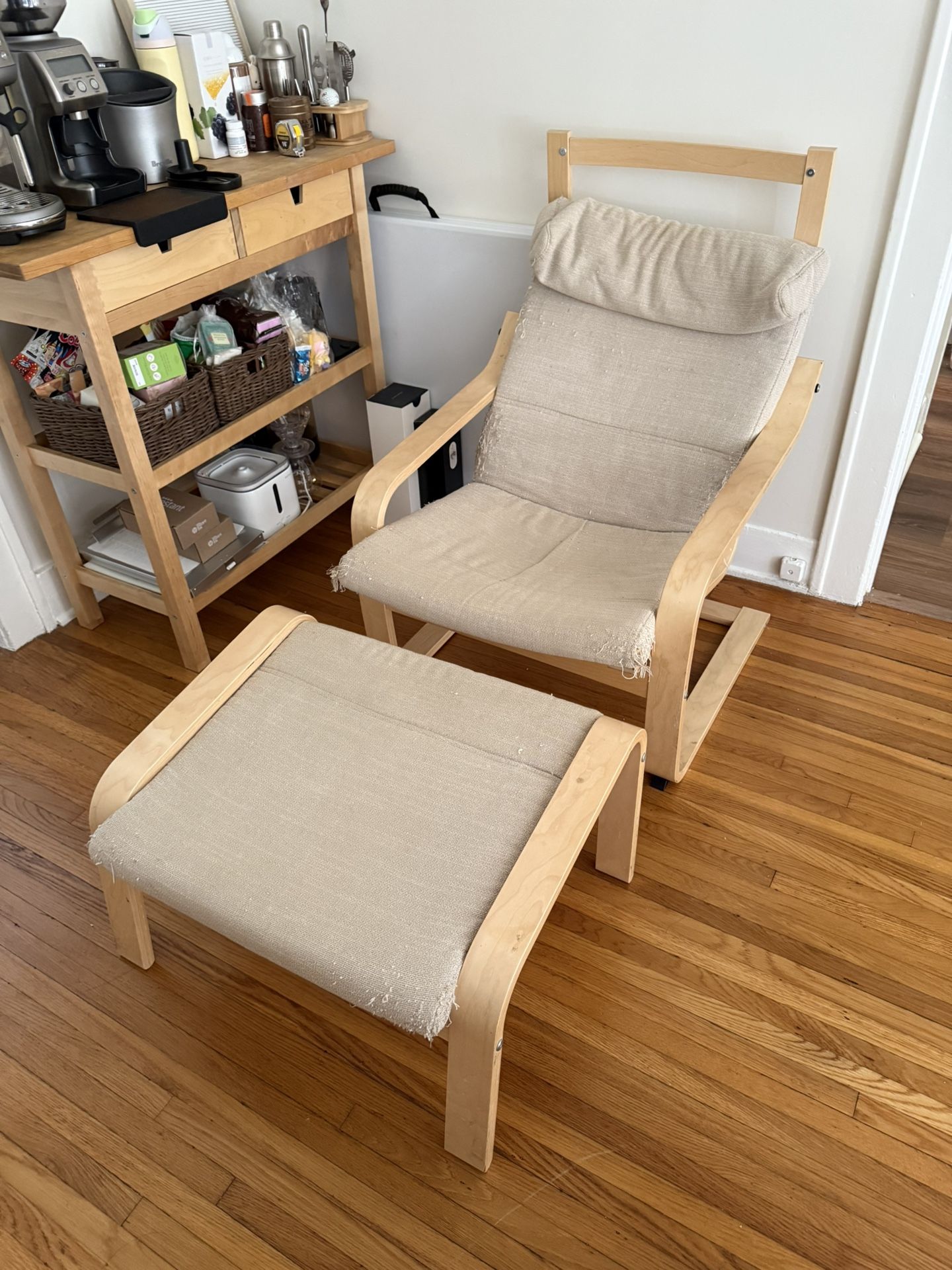 Poang IKEA Chair And Ottoman