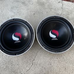 Two 10” Kicker Solo Baric Subwoofers Speakers S10D