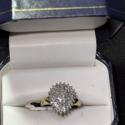 10k Gold 1/2 cttw Diamond Ring