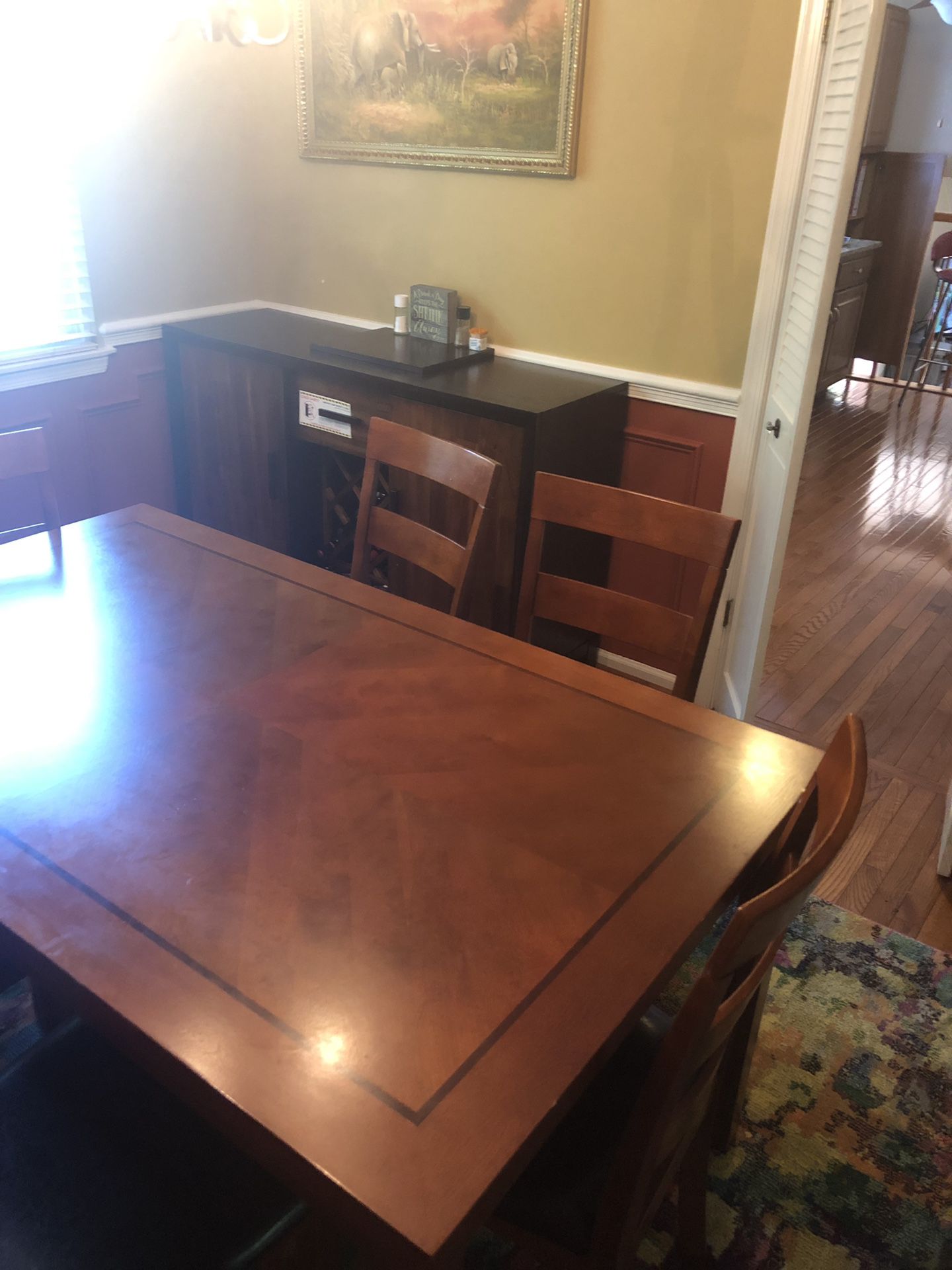 6-Chair Dining Table & Server