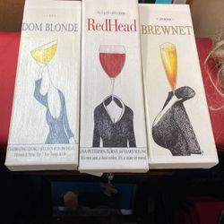 Blonde Red Head & Brewnet Wall Decor Signs 