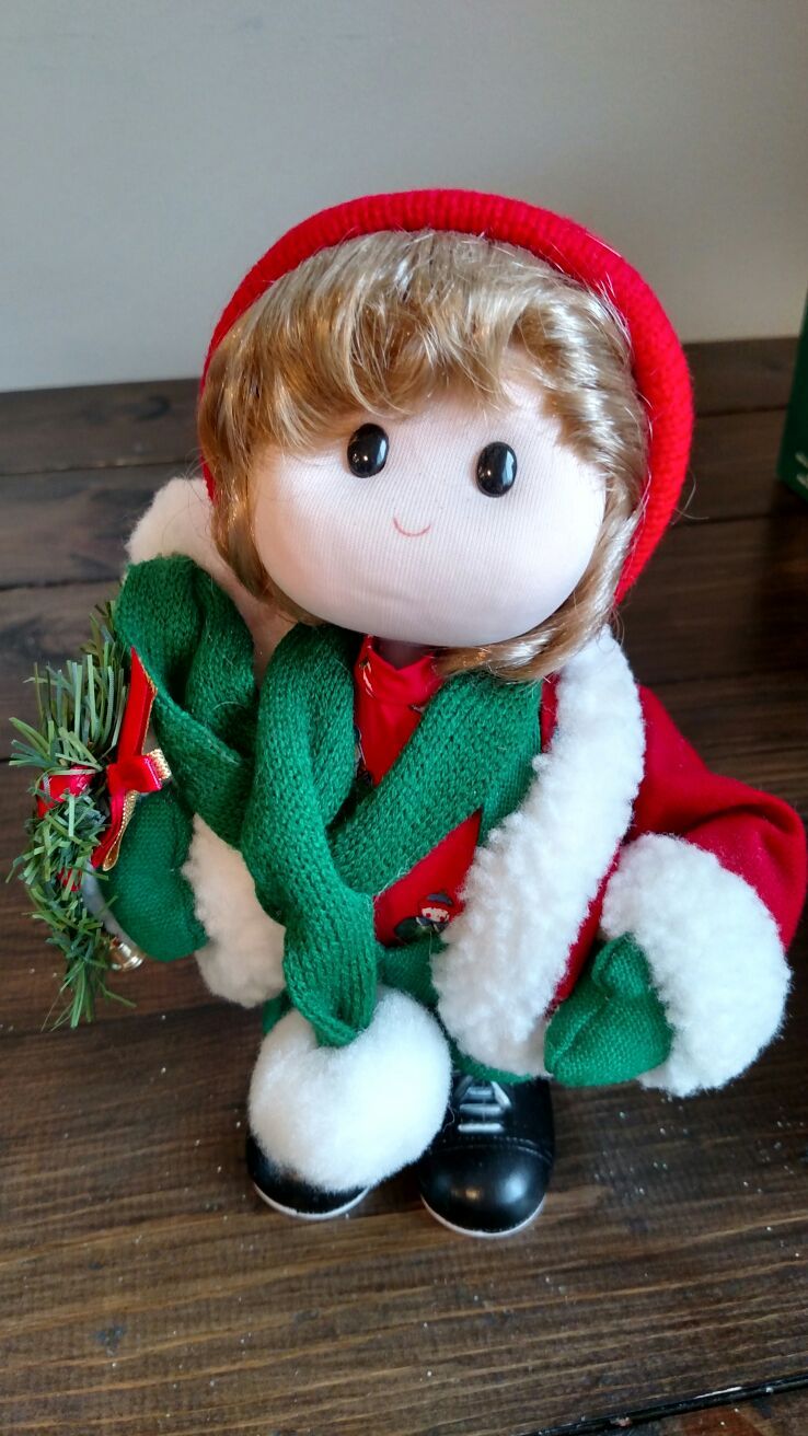 Antique Mervyn's Christmas Musical Dolls