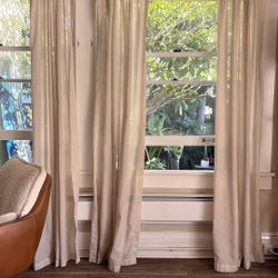 Sandy White Linen Curtains (8)