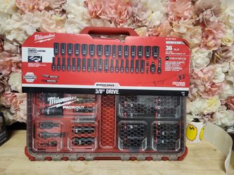 Milwaukee
SHOCKWAVE Impact-Duty 3/8 in. Drive Metric and SAE Deep Well Impact PACKOUT Socket Set