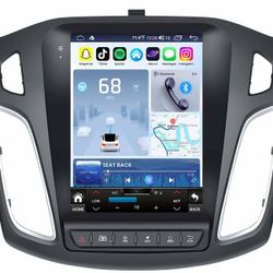 Car Radio Stereo for Ford Focus 2012-2018 - 10.4 Inch Touchscreen Replacement with Wireless Carplay/Andriod Auto Bluetooth GPS Navigation 1080P Backup