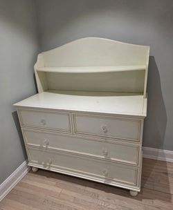 Cabinet Dresser with Shelf made of Wood with Drawers and Real Crystal Handles