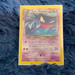 Dark Haunter Vintage Pokémon Card