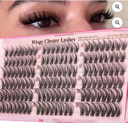 Curl wispy lash clusters