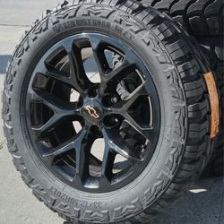 20” Chevy Silverado GMC Sierra Replica Wheels & Tires Off-Road Tahoe Yukon Escalade Suburban Rines Y