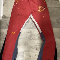Gallery Dept Sweats Red Flared Size Small 