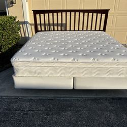 Very Nice King Bed Frame, Headboard 