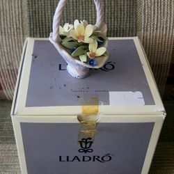 LLADRO 7577 A Basket of You! Retired! Original Box L@@K! Rare