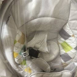 Baby Swing Electric Rocking Chair with Bluetooth Music Timer-Gray - Color: Gray