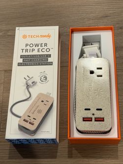 NEW Tech Candy Power Trip Eco Charging Station – USB-C/USB + Outlet