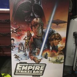 Star Wars Poster The Empire Stikes Back (1987 ) Great Condition