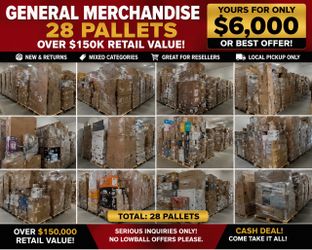 28 Pallets General Merchandise Lot
