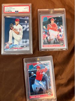 Shohei Ohtani Rookie Card Lot of 3