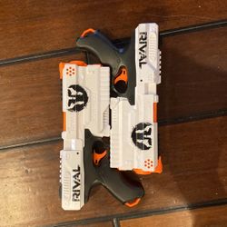 Dual Rival Nerf Guns (Bullets Not Included)