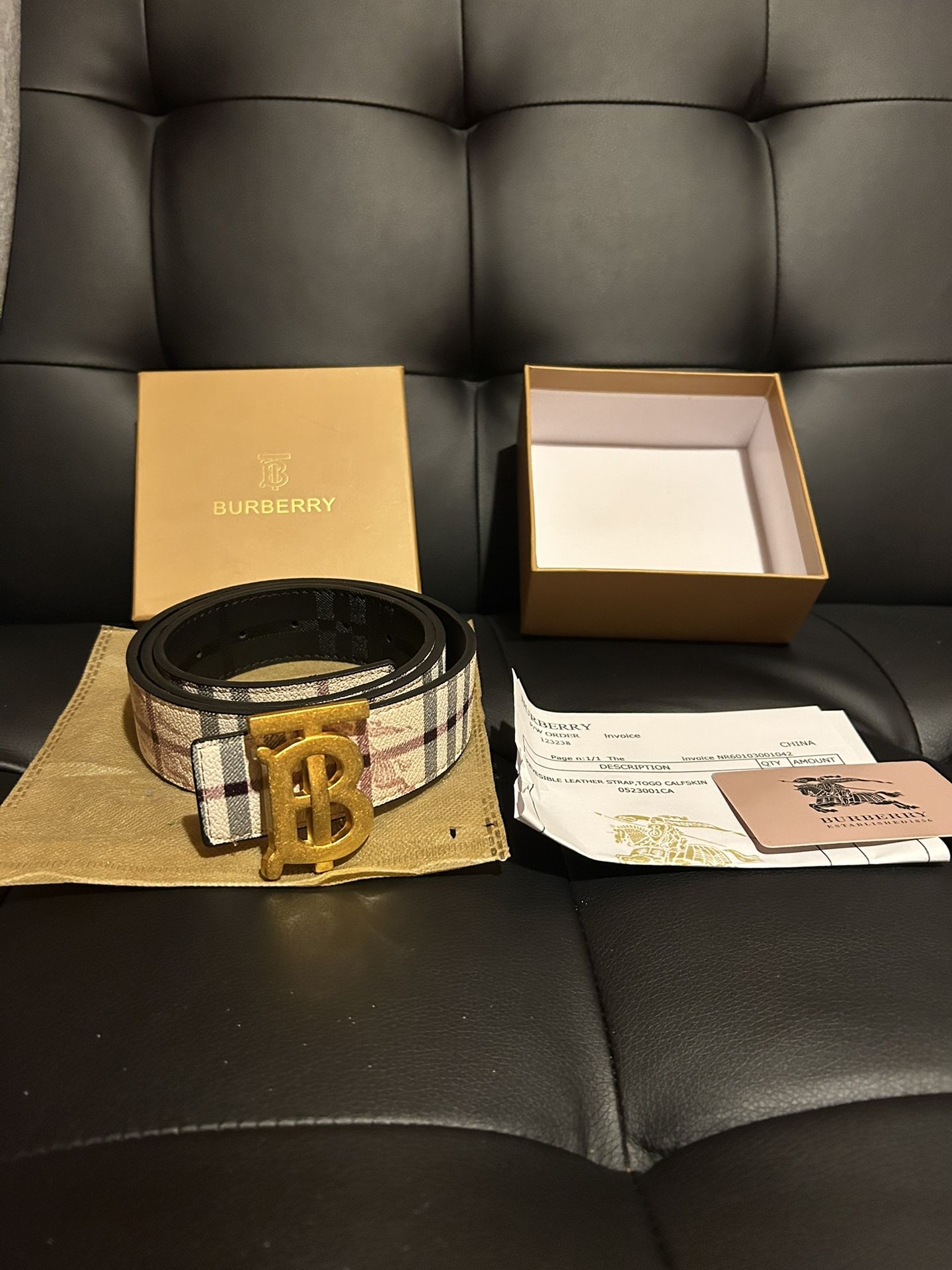 Burberry Double Sided Belt