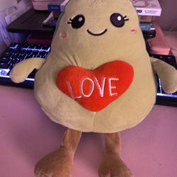 Adorable Avocado Plushie – Like New! 🥑❤️