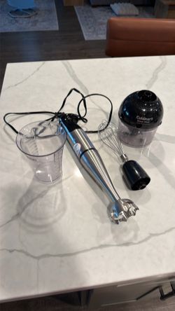 Cuisinart stainless steel hand blender & accessories