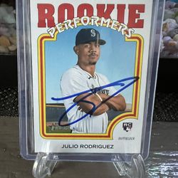 Julio Rodriguez, Rookie Performance Autograph Card