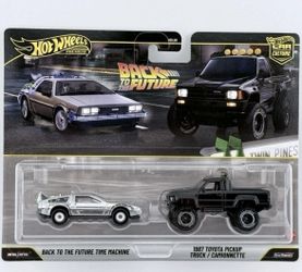 2026 Hot Wheels 2 Pack Back To The Future Time Machine & 1987 Toyota Pickup