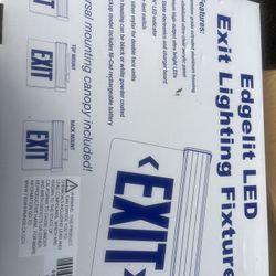 Edgelit Led Exit Lighting Fixture 