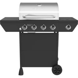 4burner Grill With Side Burner. With Gas Propane