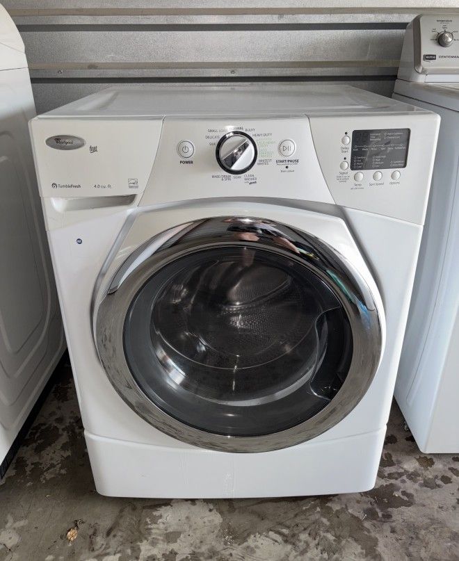 White Whirlpool Washer