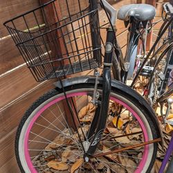 Women's Beach Cruiser Black And Pink