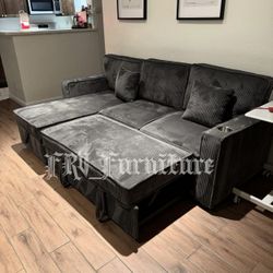 New Black Sofa 