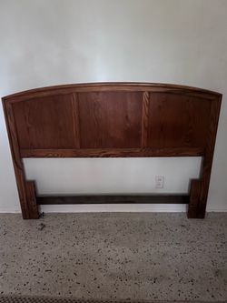 Queen wood headboard