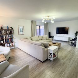 Modern Neutral Style Beige Cream Couch Boho