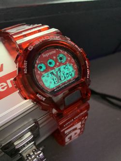 SUPREME LV CUSTOM 1 of 1 GSHOCK Louis Vuitton