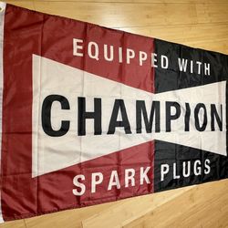 Champion Spark Plugs Flag 3x5 Feet