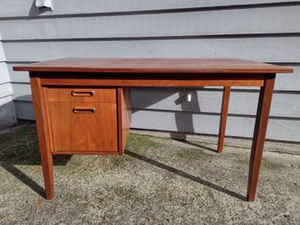 Danish Mid Century Modern Vintage Teak Desk
